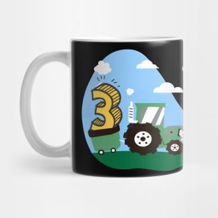 3rd birthday tractor outfit for boys and farmers Mug
